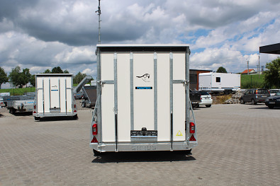 TANATECH Skříňový přívěs Sirius G305 305x171x190cm 2500kg ALU Kombi dveře/rampa