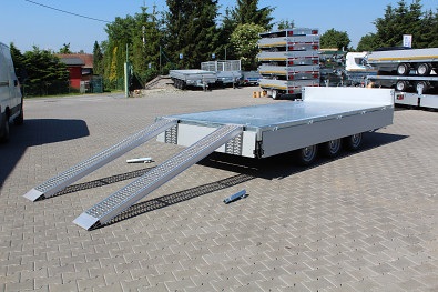 Tanatech Přívěs sklápěč Henra 401x202 Kipper Para 3500kg R13 listová pera, nájezdy, LED