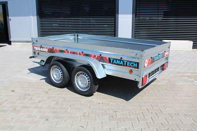 TANATECH Přívěs Lider 2P265 265x150x39cm 750kg, přívěsný vozík, vlek, nebrzděný přívěs, dvounápravový přívěs