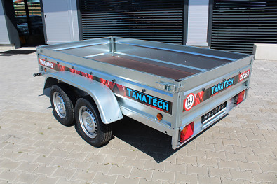 TANATECH Přívěs Lider 2P265 265x150x39cm 750kg, přívěsný vozík, vlek, nebrzděný přívěs, dvounápravový přívěs