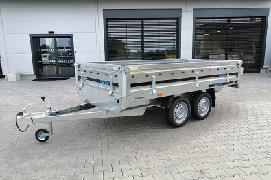 Tanatech Přívěs MARTZ Hochlader 300/2 750kg STEEL, vaník, plato, nebrzděný přívěs s koly pod ložnou plochou