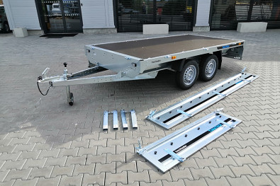 Tanatech Přívěs MARTZ Hochlader 300/2 750kg STEEL, vaník, plato, nebrzděný přívěs s koly pod ložnou plochou