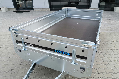 Tanatech Přívěs MARTZ Hochlader 300/2 750kg STEEL, vaník, plato, nebrzděný přívěs s koly pod ložnou plochou